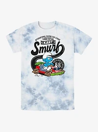 The Smurfs Smurf Driving Kart  Tie-Dye T-Shirt