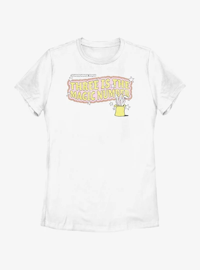 Schoolhouse Rock Three Is The Magic Number Womens T-Shirt