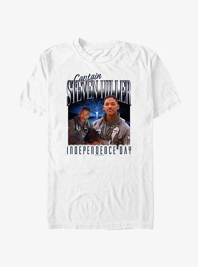 Independence Day Captain Steven Miller Collage T-Shirt