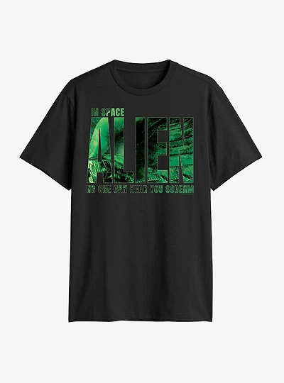 Alien Photo Font Style T-Shirt
