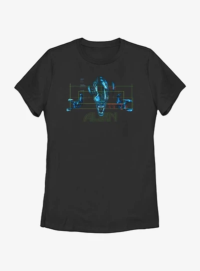 Alien Target Form Womens T-Shirt