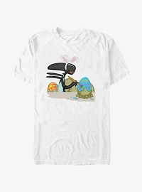 Alien Painting Easter Eggs T-Shirt