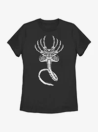 Alien Face Hugger Extended Womens T-Shirt