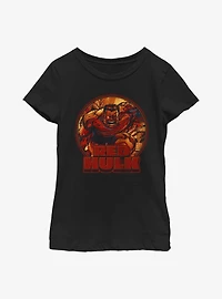 Marvel Red Hulk Big Mad Youth Girls T-Shirt