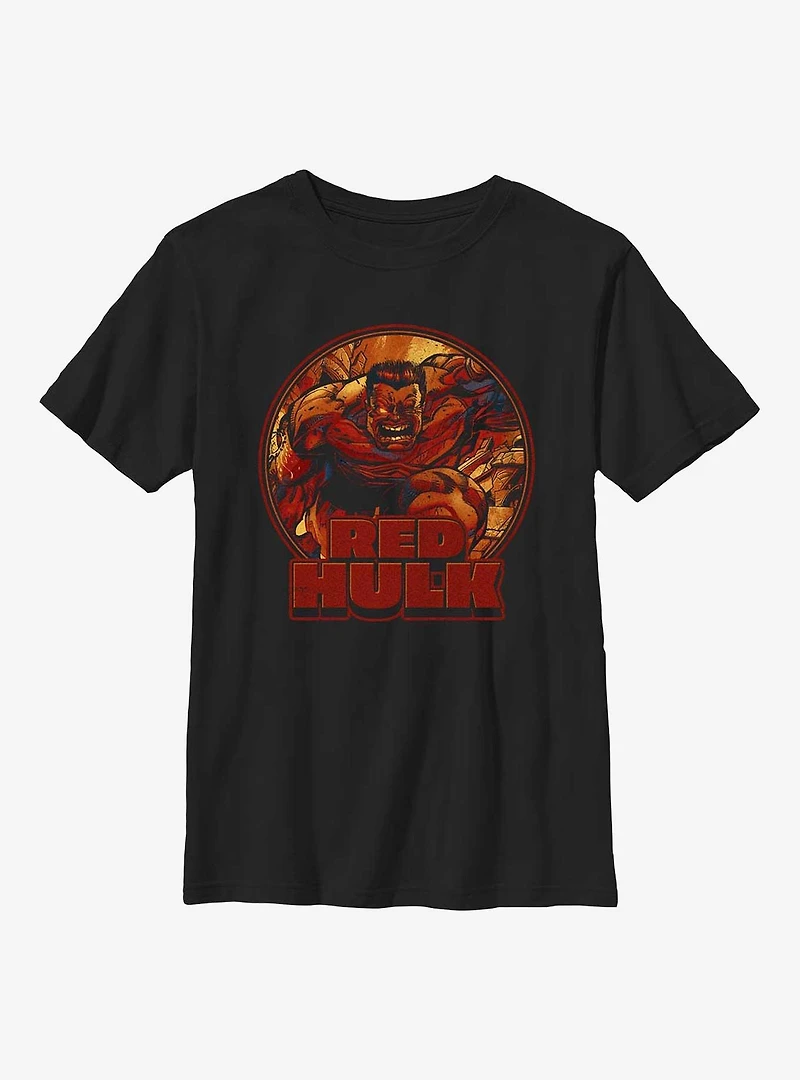 Marvel Red Hulk Big Mad Youth T-Shirt