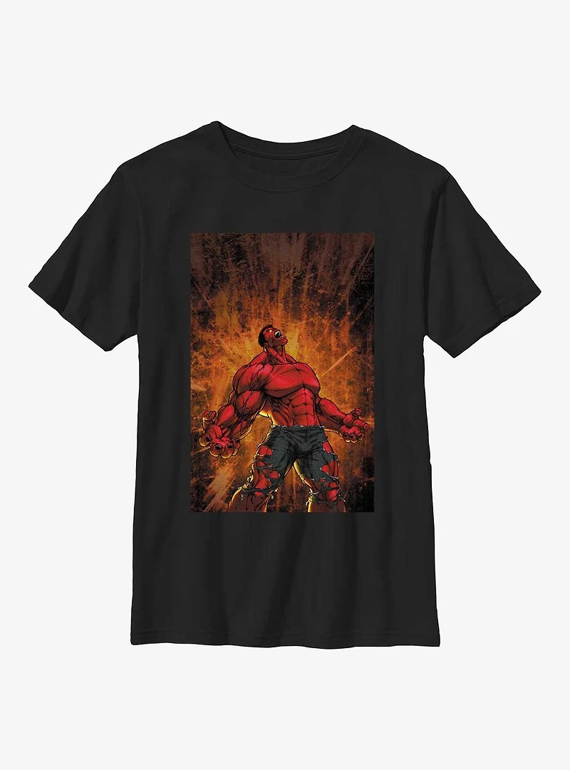 Marvel Red Hulk Fury Youth T-Shirt