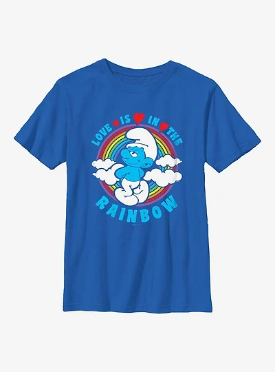 The Smurfs Love Is Rainbow Youth T-Shirt