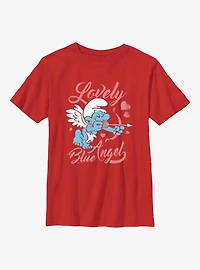 The Smurfs Lovely Blue Angel Youth T-Shirt