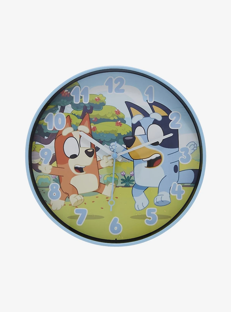 Bluey Bingo & Bluey Bouncing 10 Inch Wall Clock