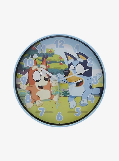 Bluey Bingo & Bluey Bouncing 10 Inch Wall Clock