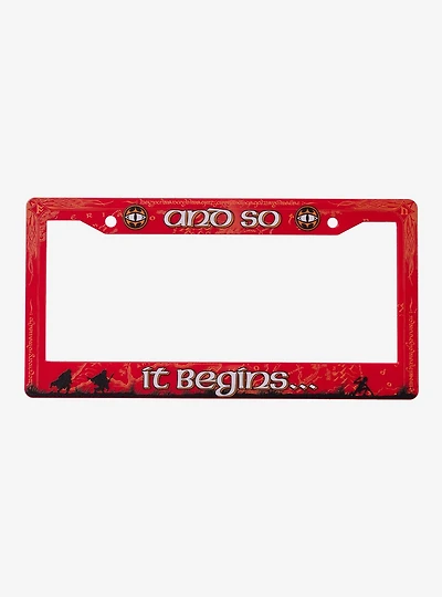 Lord of the Rings And So it Begins Mordor License Plate Frame — BoxLunch Exclusive