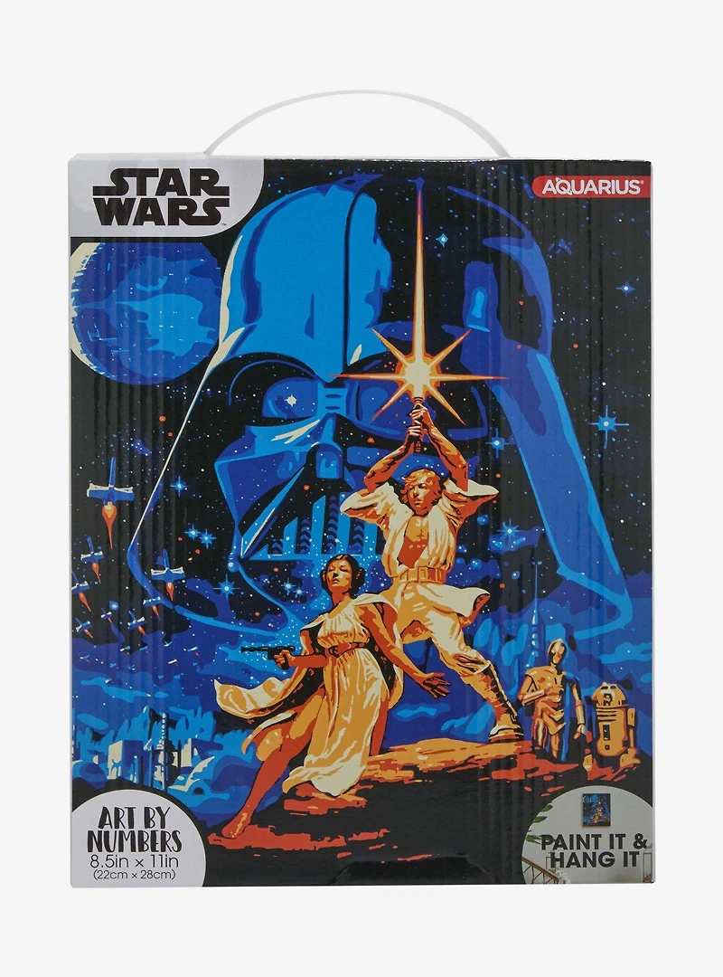 Star Wars Retro Poster Art By Numbers Painting Set