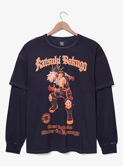 My Hero Academia Katsuki Bakugo Layered Long Sleeve T-Shirt — BoxLunch Exclusive