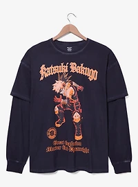 My Hero Academia Katsuki Bakugo Layered Long Sleeve T-Shirt — BoxLunch Exclusive