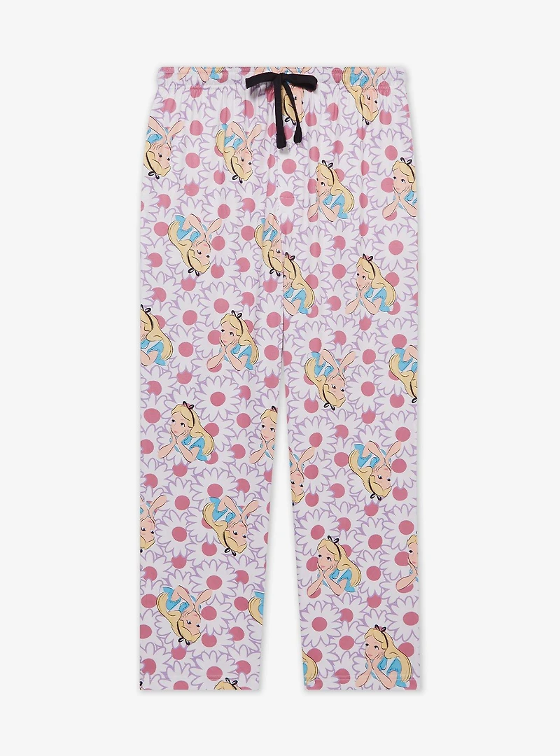 Disney Alice Wonderland Floral Allover Print Sleep Pants - BoxLunch Exclusive