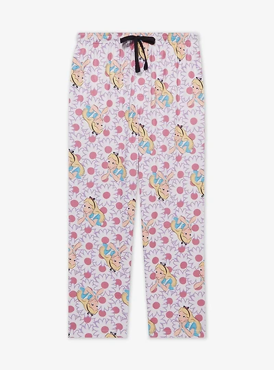 Disney Alice Wonderland Floral Allover Print Sleep Pants - BoxLunch Exclusive
