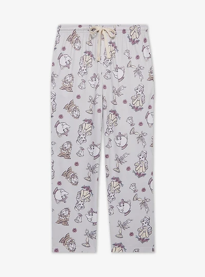Disney Beauty and the Beast Belle & Friends Allover Print Sleep Pants - BoxLunch Exclusive