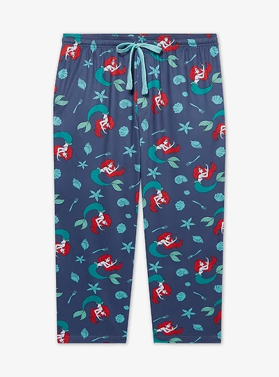 Disney The Little Mermaid Ariel & Shells Allover Print Women's Plus Sleep Pants - BoxLunch Exclusive