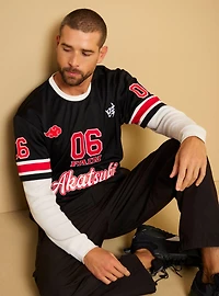 Naruto Shippuden Akatsuki Layered Long Sleeve Jersey - BoxLunch Exclusive