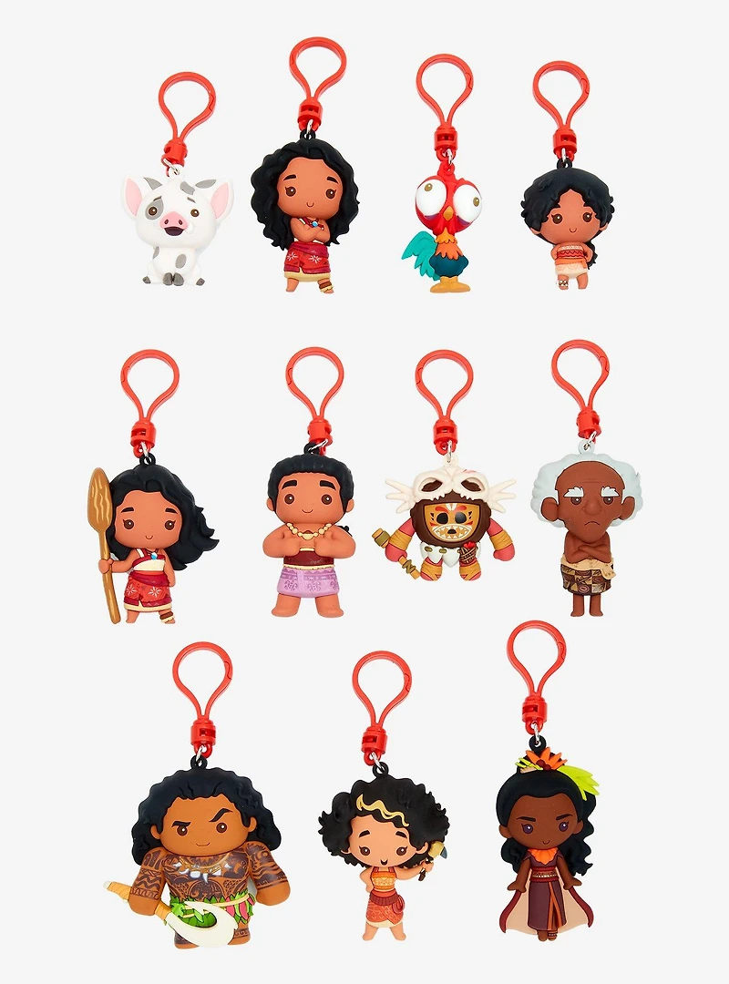 Disney Moana 2 Characters Blind Bag Figural Bag Clip