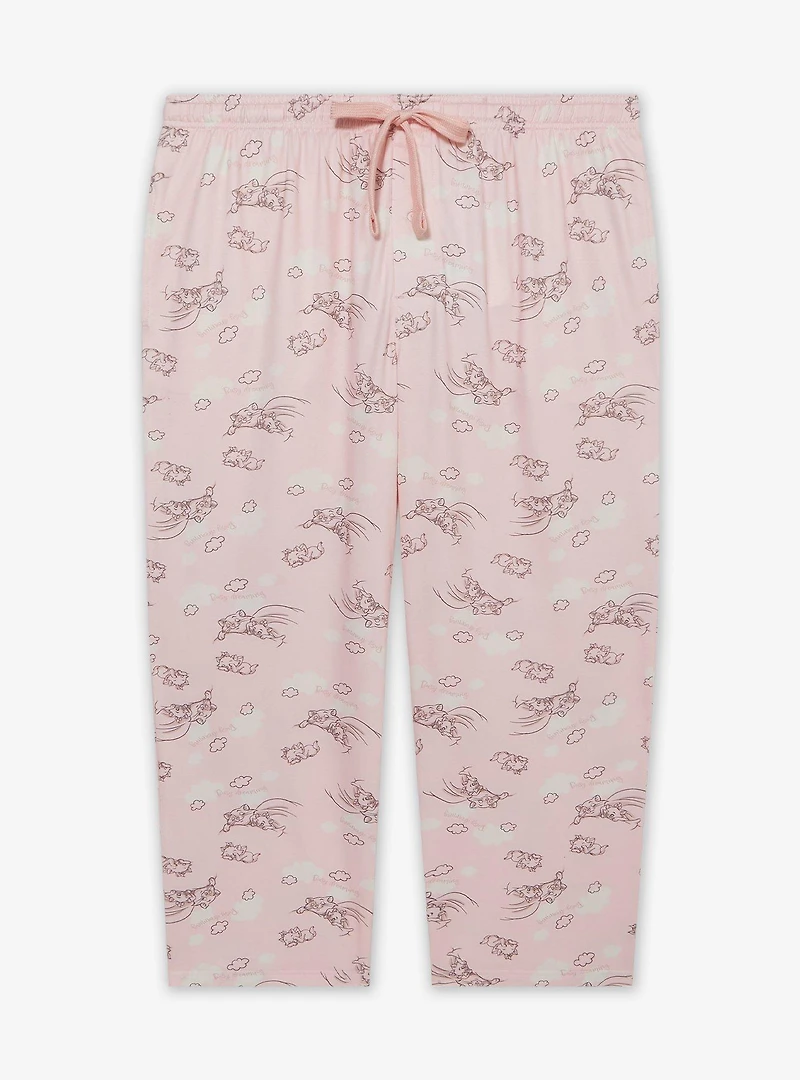 Disney The Aristocats Duchess & Kittens Clouds Allover Print Women's Plus Sleep Pants - BoxLunch Exclusive