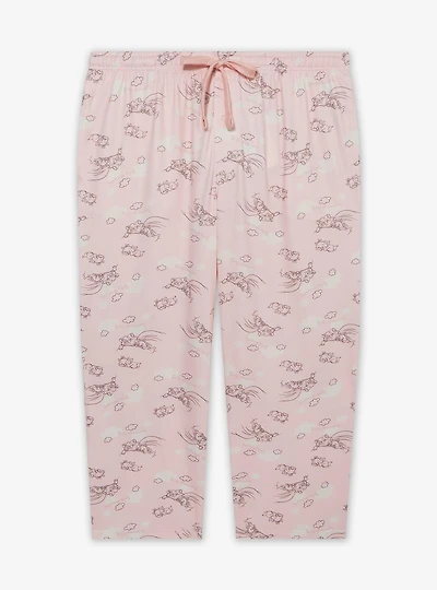 Disney The Aristocats Duchess & Kittens Clouds Allover Print Women's Plus Sleep Pants - BoxLunch Exclusive