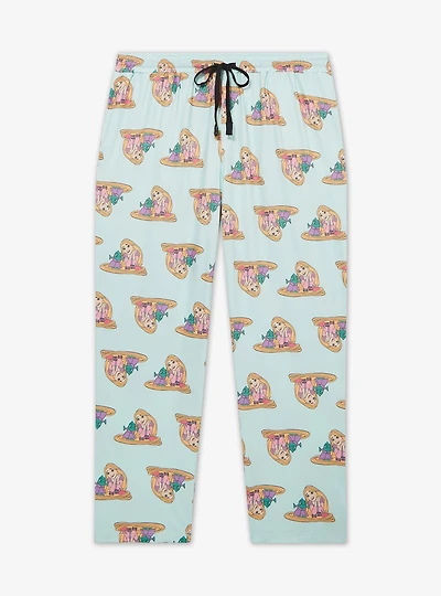 Disney Tangled Rapunzel and Pascal Allover Print Women's Plus Sleep Pants - BoxLunch Exclusive