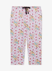 Disney Alice Wonderland Floral Allover Print Women's Plus Sleep Pants - BoxLunch Exclusive