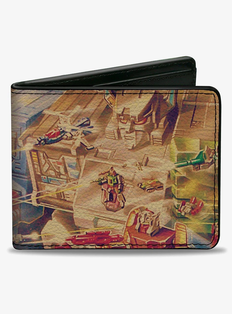 Transformers Fortress Maximus 1987 Box Art Battle Scene Bifold Wallet