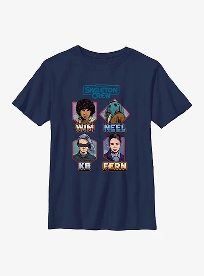 Star Wars: Skeleton Crew Names Youth T-Shirt