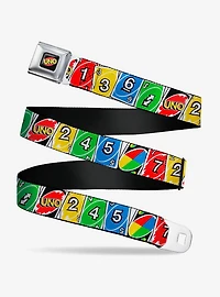 UNO Cards Lineup Stack Seatbelt Buckle Belt