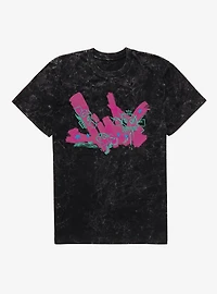 Arcane Graffiti Name Jinx Mineral Wash T-Shirt