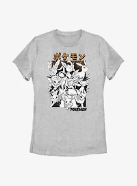 Pokemon Eevee Evolution Poster  Womens T-Shirt