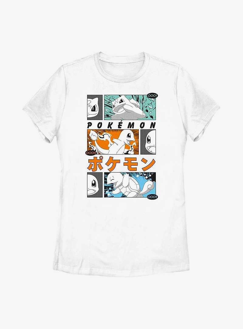 Pokemon Starters Posters Style Womens T-Shirt