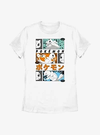 Pokemon Starters Posters Style Womens T-Shirt