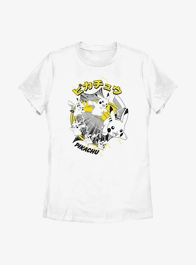 Pokemon Pikachu Speed Flash Womens T-Shirt