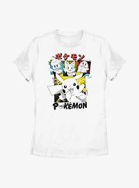 Pokemon Paldea Adventures Starters Womens T-Shirt