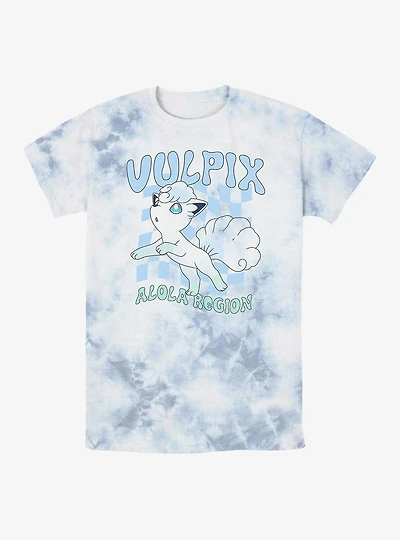Pokemon Alola Region Vulpix Tie-Dye T-Shirt