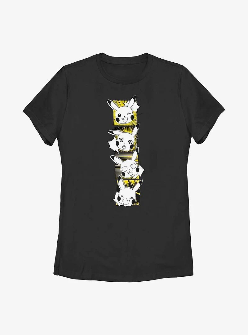 Pokemon Pikachu Emotions Womens T-Shirt