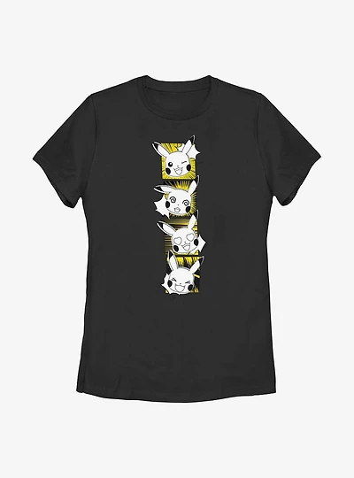 Pokemon Pikachu Emotions Womens T-Shirt