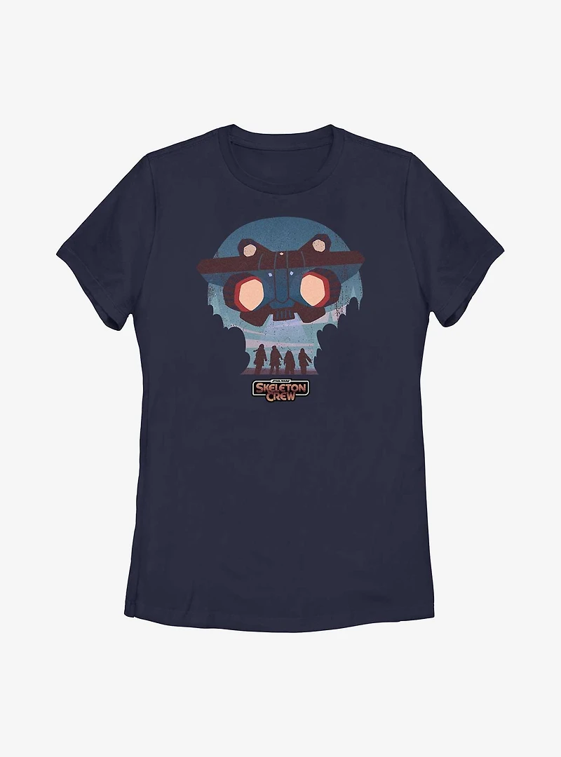 Star Wars: Skeleton Crew Speeder Kids And Ship Womens T-Shirt