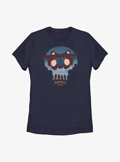 Star Wars: Skeleton Crew Speeder Kids And Ship Womens T-Shirt
