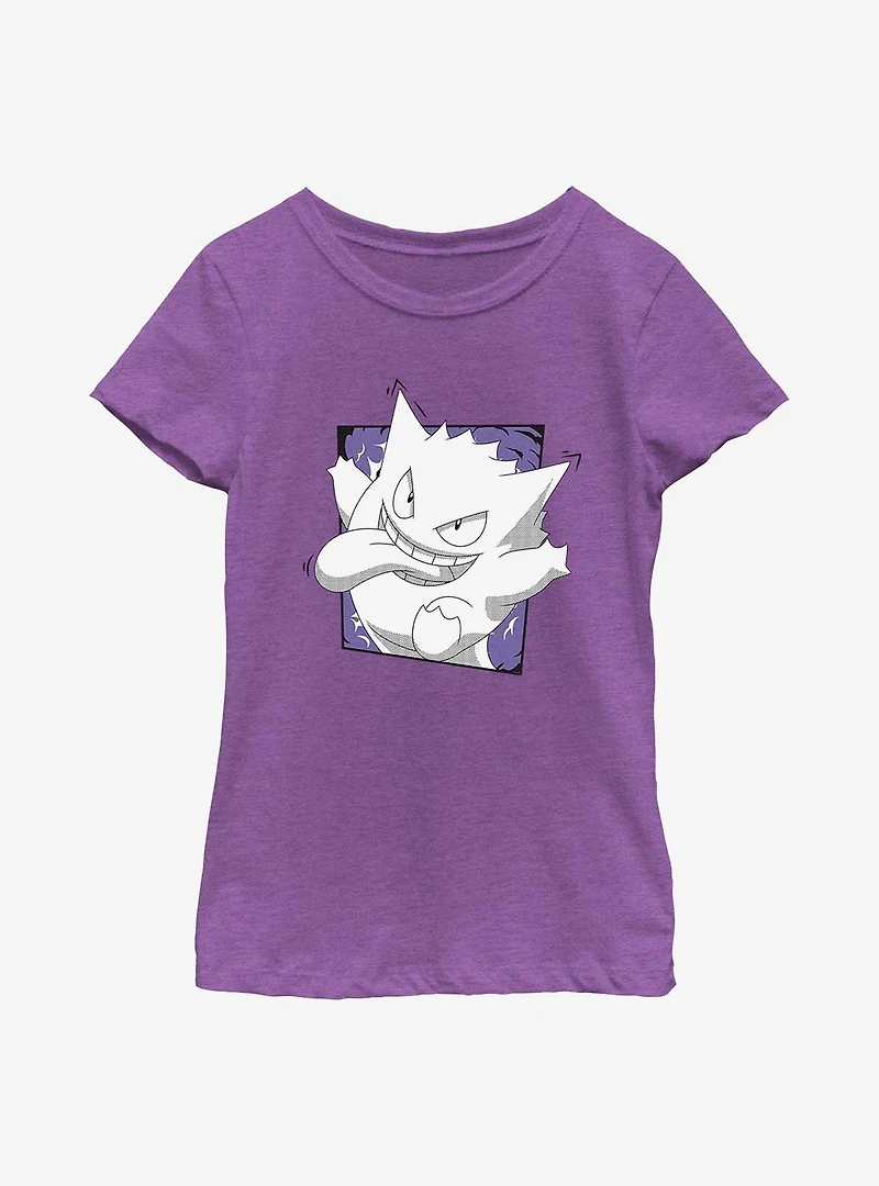 Pokemon Gengar Passing Through Youth Girls T-Shirt