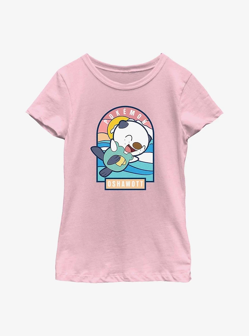 Pokemon Playful Oshawott Youth Girls T-Shirt