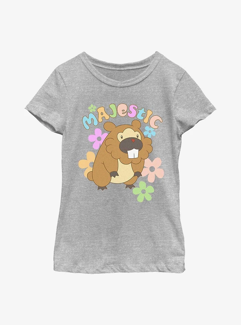 Pokemon Bidoof Majestic Youth Girls T-Shirt
