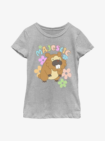 Pokemon Bidoof Majestic Youth Girls T-Shirt