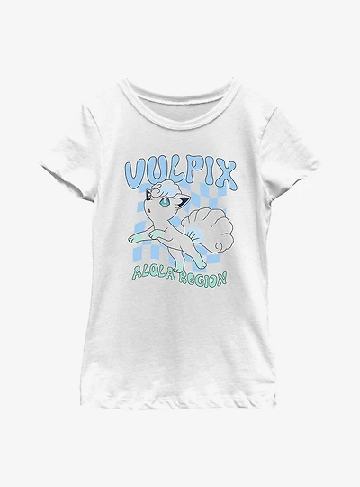Pokemon Alola Region Vulpix Youth Girls T-Shirt