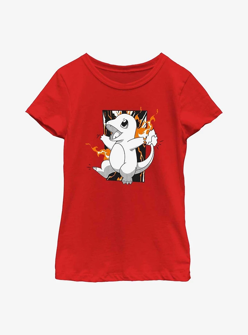 Pokemon Charmander Char Youth Girls T-Shirt