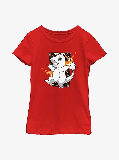 Pokemon Charmander Char Youth Girls T-Shirt