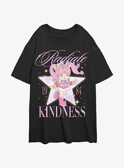 Rainbowbrite Tickled Pink Womens Oversized T-Shirt
